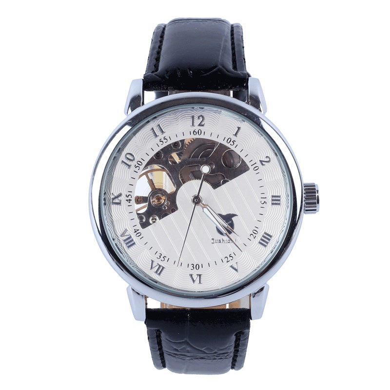 Men's Luminous Waterproof Mechanical Watch Glass Mirror Simple
