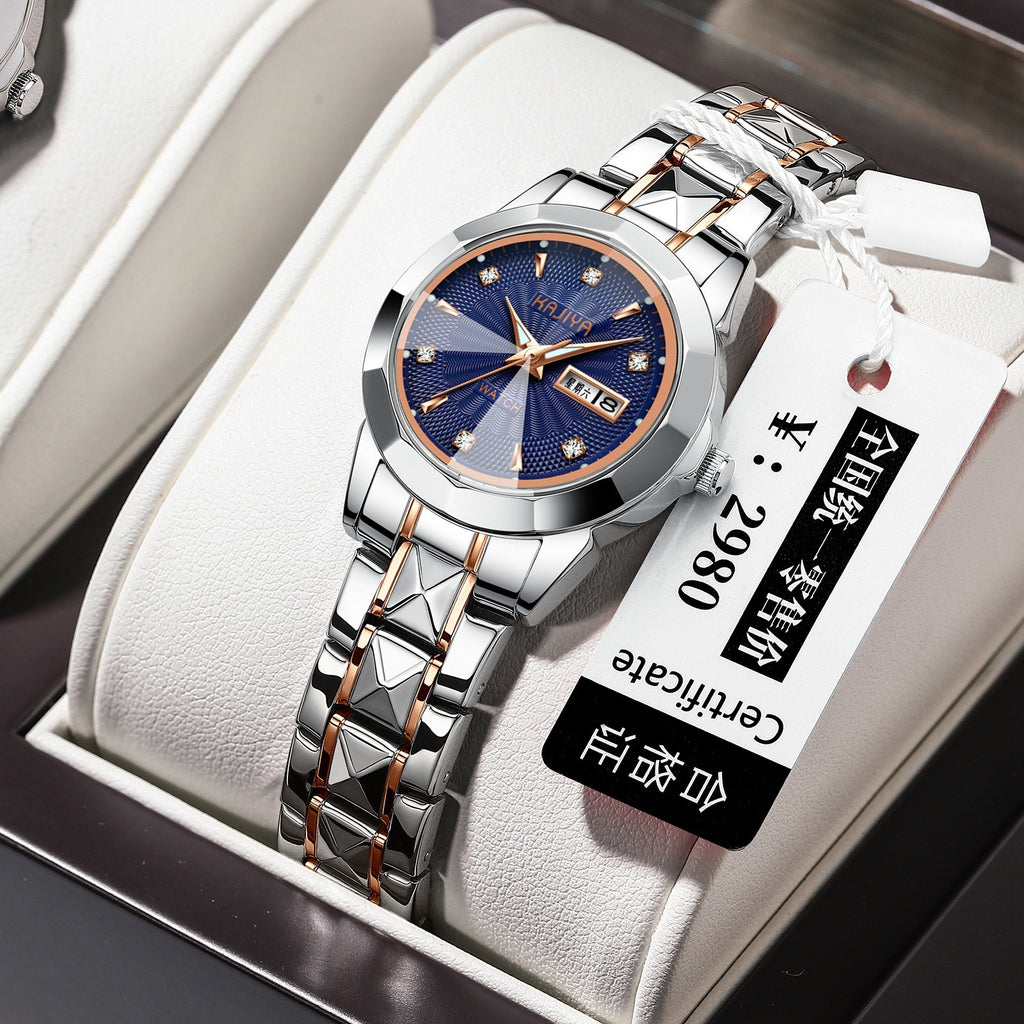 Waterproof Luminous Steel Band Ladies Watch Korean Version