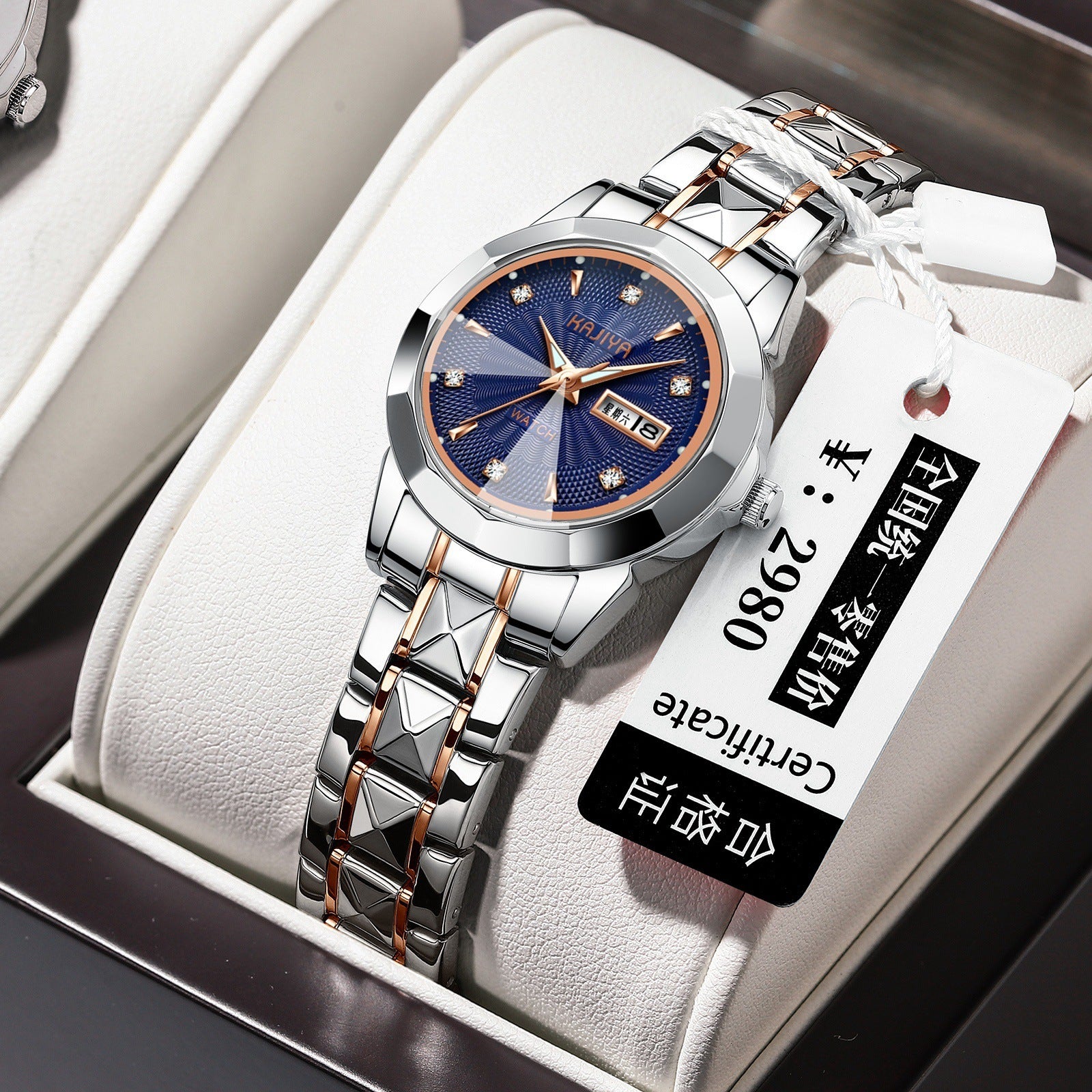Waterproof Luminous Steel Band Ladies Watch Korean Version