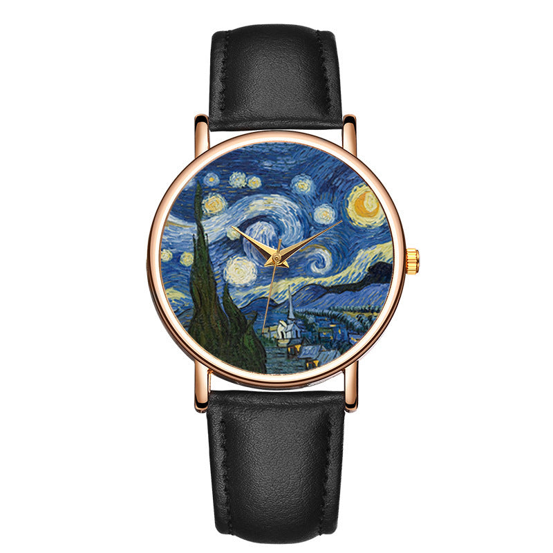 Impressionist Art Dial Casual Fashion Style Popular Watch