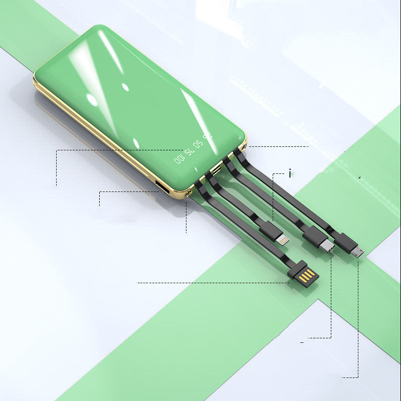 Comes With A Four-wire Digital Display, Thin And Compact 20000mAh Power Bank