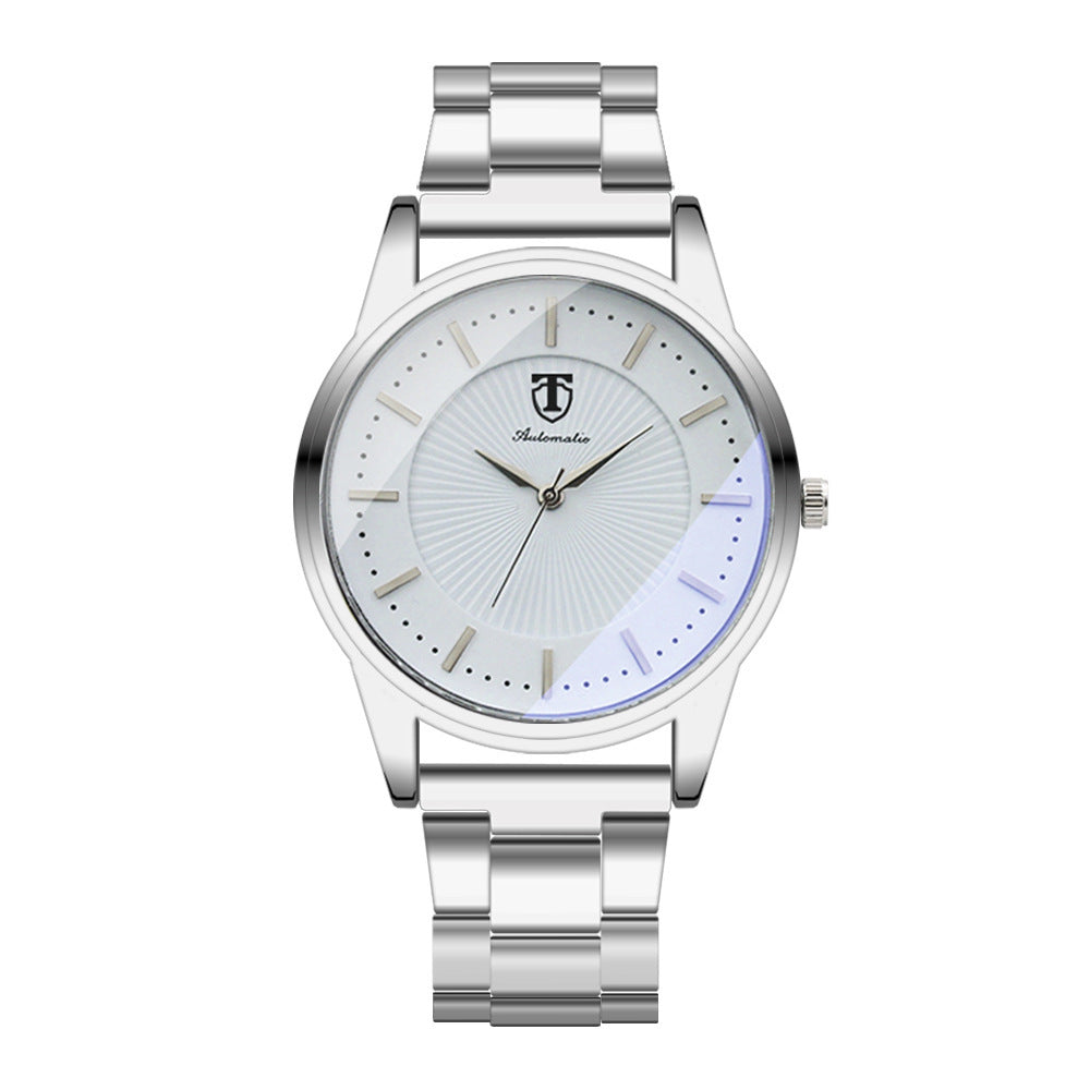 Hot Sun Pattern Steel Watch Men's Quartz Watch