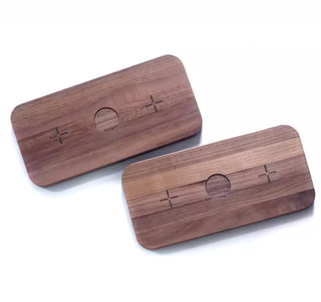 Black Walnut Genuine Goods Three-in-one Watch Headset Wireless Charger
