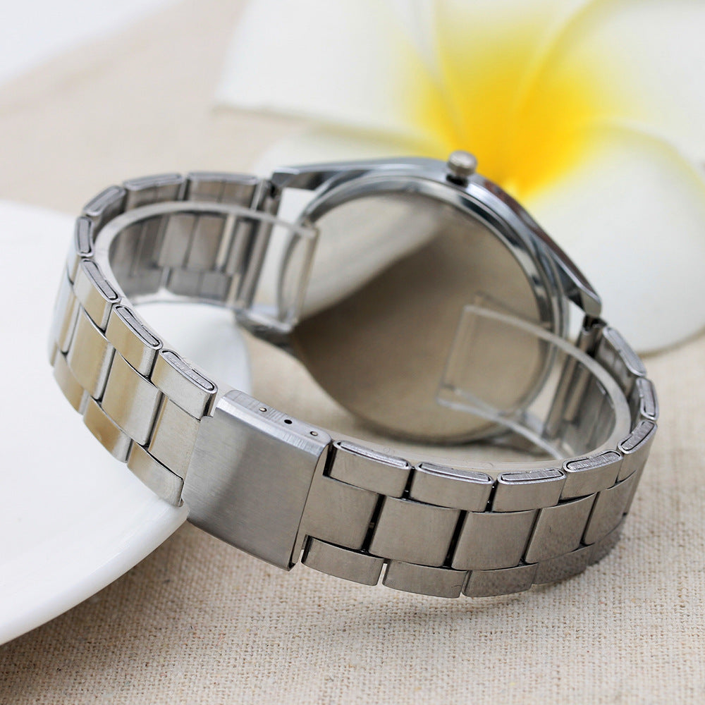 Hot Sun Pattern Steel Watch Men's Quartz Watch
