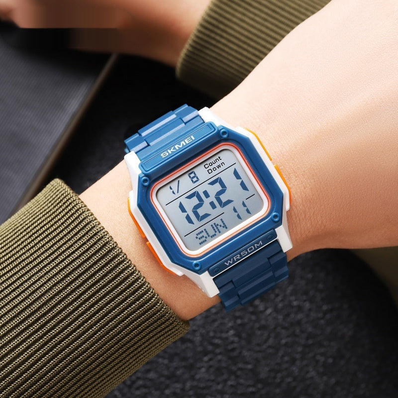 Multifunctional Resin Men's Electronic Watch