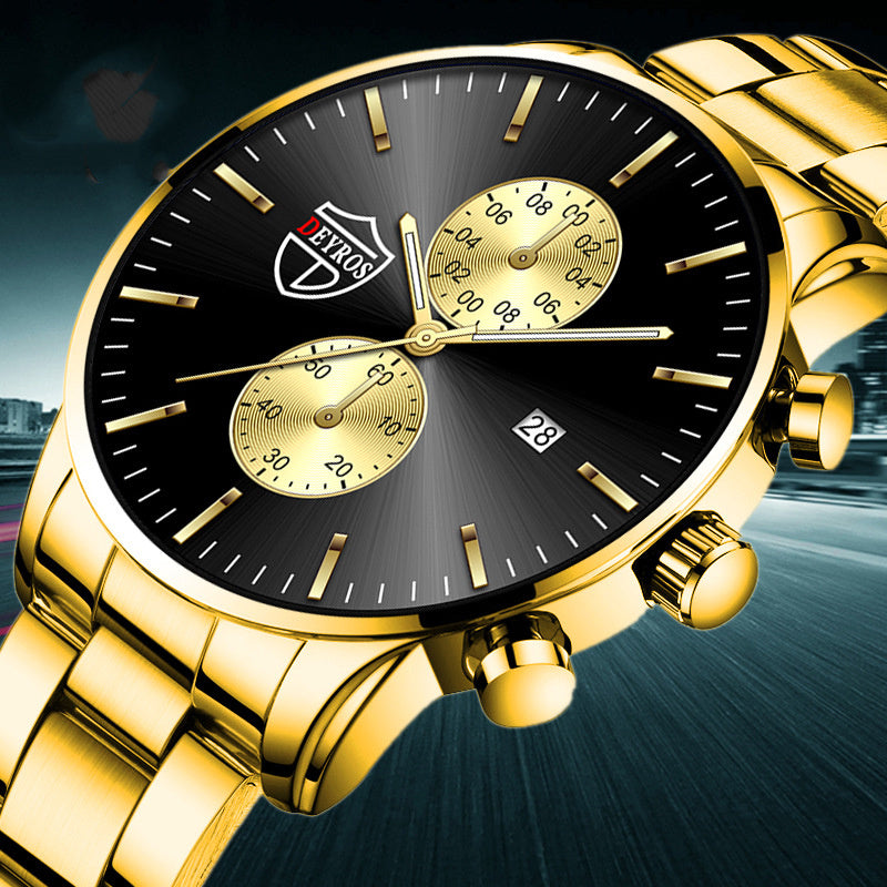 Men's Fashion Luminous Watch Stainless Steel
